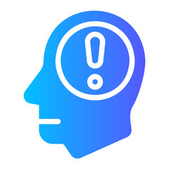 warning gradient icon