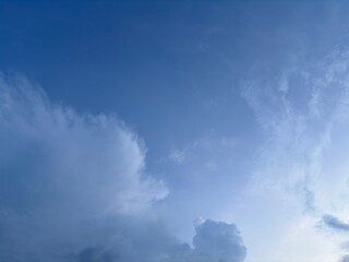 blue sky background white clouds afternoon