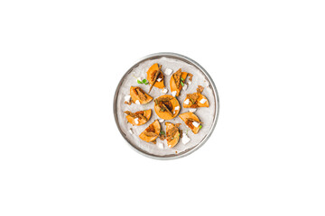 silver bracelet isolated on white