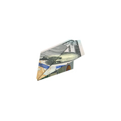 Transparent PNG 3D render of Magic Hat 100 dollar banknotes with realistic textures and lighting. Isolated on alpha background, ideal for finance, design, marketing, and visual presentations.