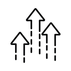vector illustration icon keep going up