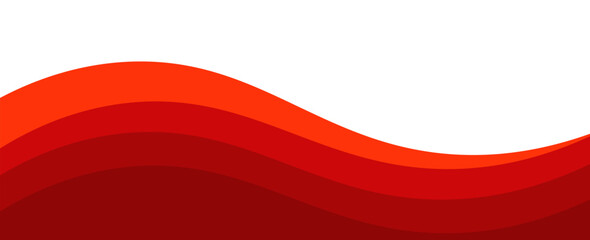 Vector red line background curve element with white space for text and message design, overlapping layers, vector