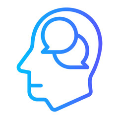 inner dialogue gradient icon