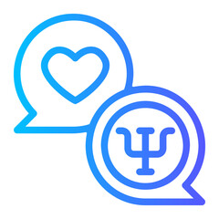 psychologist gradient icon