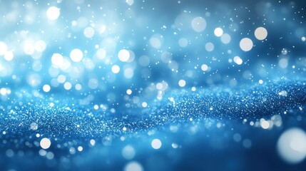 Fototapeta premium Abstract blue bokeh background