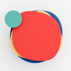 3D背景素材_ポップなフレーム_カラフル