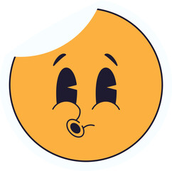 Emoticon Retro Sticker