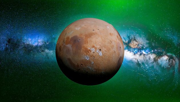 beautiful planet of pluto animation in green screen pluto is rotating milky way galaxy s the small planet loop animaton