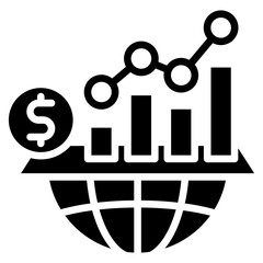 Economic Improvement glyph icon
