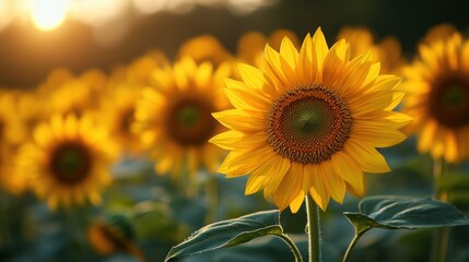 Obraz premium sunflower garden