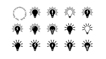 Light bulb with vector illustration, scientific light, lamp line, Idea lamp for apps and web design. 