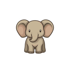 Obraz premium cartoon elephant with a ball