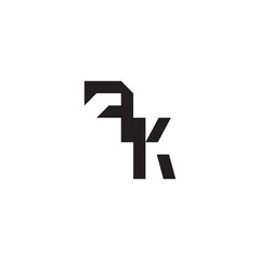 Initial monogram sport FK  design modern futuristic logo alphabet esport gaming Alphabet