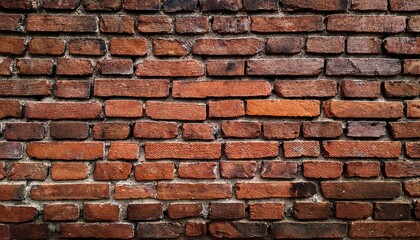 Obraz premium loft exposed dirty vintage brick wall brown red brickwork texture banner