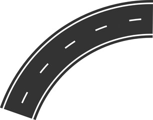 Street and road elements for city map, highway, traffic