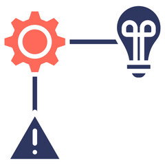 Determine Root Cause glyph color icon