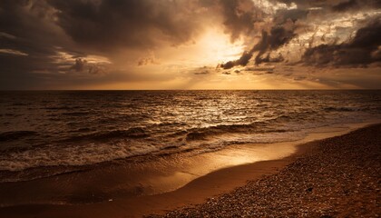 Fototapeta premium brown sea sky