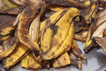 Banana Peel Waste Close Up