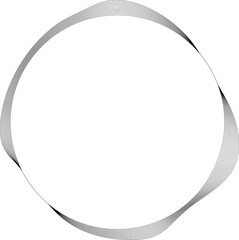 Circle white frame dynamic liquid overlapping for tag, badges, logo