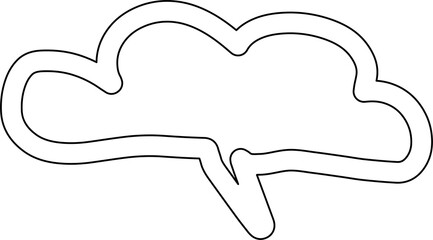 Speech bubbles set, talking, chat, dialog