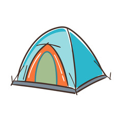 tent icon, tent vector illustration-simple illustration of tent, perfect for tent logos and icons