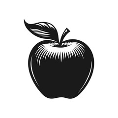 apple fruit icon vector on white isolated background