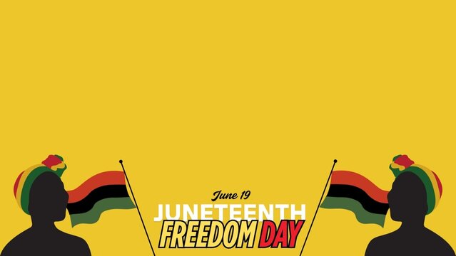Juneteenth day, background cooy space 