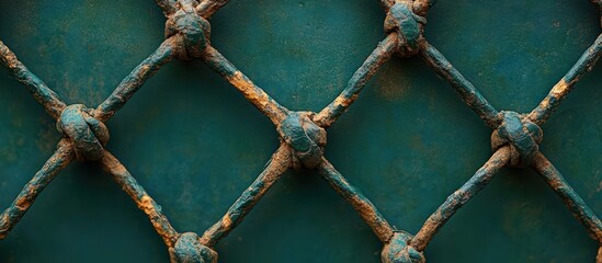 Rustic Knot Rope Texture, Metal Background
