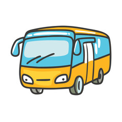 tour bus icon, tour bus vector illustration-simple illustration of tour bus, perfect for tour bus logos and icons