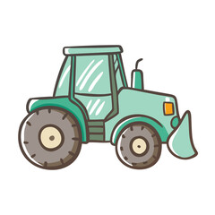 tractor icon, tractor vector illustration-simple illustration of tractor, perfect for tractor logos and icons