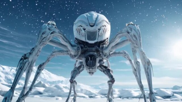 robot spider big, ai generative