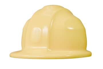 3d Safety helmet for workers. For industry, construction, service, engineering, and architecture concepts. Minimal Cartoon Yellow helmet construction equipment safety maintenance protection. 3d render