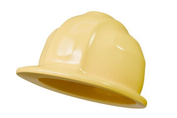 3d Safety helmet for workers. For industry, construction, service, engineering, and architecture concepts. Minimal Cartoon Yellow helmet construction equipment safety maintenance protection. 3d render