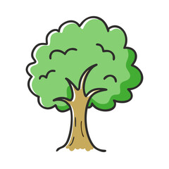 tree icon, tree vector illustration-simple illustration of tree, perfect for tree logos and icons