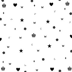 seamless pattern black 