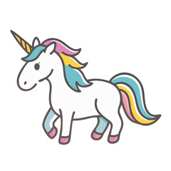 unicorn icon, unicorn vector illustration-simple illustration of unicorn, perfect for unicorn logos and icons