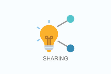Sharing Icon Or Logo Isolated Vector Illustration