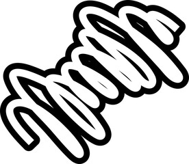 Spiral and swirl bold line. Design decoration