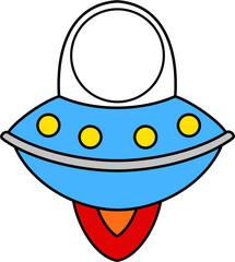ufo cartoon illustration