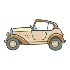 vintage car icon, vintage car vector illustration-simple illustration of vintage car, perfect for vintage car logos and icons