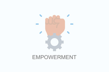 Empowerment Icon Or Logo Isolated Vector Illustration
