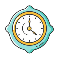 wall clock icon, wall clock vector illustration-simple illustration of wall clock, perfect for wall clock logos and icons