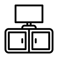 icon pack related to household appliances, home equipment, furniture, drawers, cupboards and kitchen sets