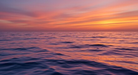 Fototapeta premium Ocean sunset view wallpaper background