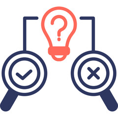 Hypothesis Solution mixed color icon