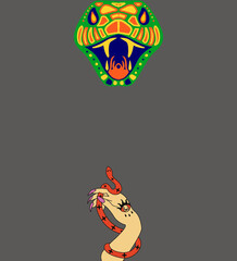 the mother of snakes called the biggest snake she had.