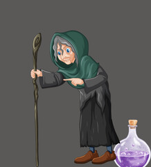 an old granny is a witch