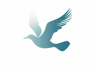 Obraz premium Abstract Illustration of a Flying Bird with a Modern Design