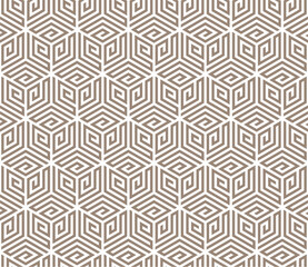 Seamless geometric abstract pattern with a 3D style
