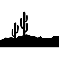 Cactus Silhouette Design